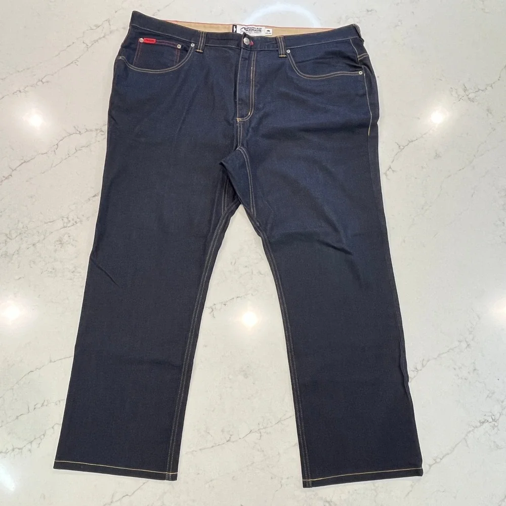 Mountain Khakis 307 Jeans Classic Fit Mens 44x28 Dark‎ Wash Cotton Outdoor Denim